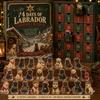 Collectible Dog Figurines Advent Calendar, 24-Day Christmas Countdown Acrylic Ornament Set with Holiday Decoration Mini Figures, Tree Hanging