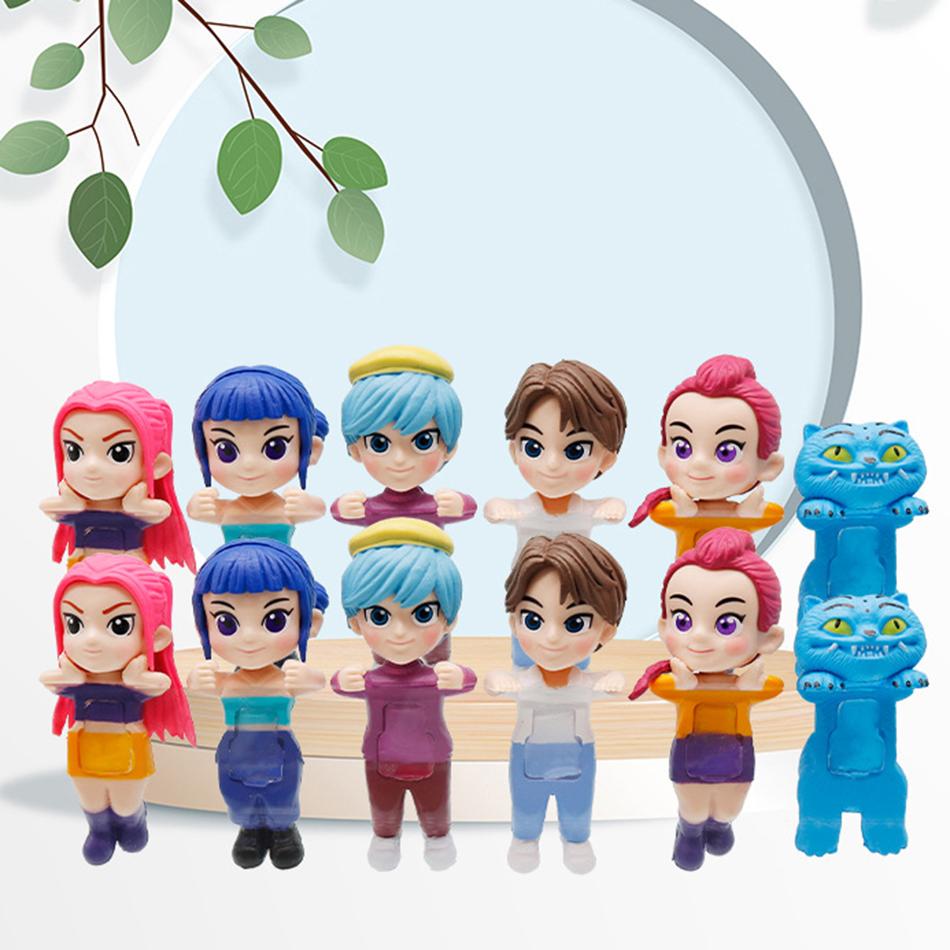 Новый Ангел Вечеринок Kpop Серия Охотники на Демонов Слепая Коробка Украшение для Автомобиля Экран Настольного Компьютера Модная Игровая Кукла Подарок на День Рождения