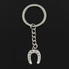 Fashion Horseshoe 21x16mm Pendant 30mm Key Ring Metal Chain Bronze Men Car Holder Gift Souvenirs Keychain