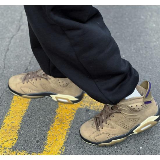 Женские Air Jordan 6 Retro GORE-TEX Коричневая ламинария FD1643-300