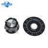 1 Set Potentiometer Knob MF-A03 Dial Knob + MF-A03 Bakelite Knob 6.4mm with Scale Plate Sheet Scale Digital, for 3590S
