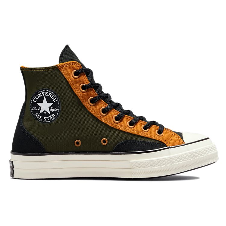 Converse Chuck 70 High Court Reimagined — кроссовки унисекс цвета хаки Fire Pit Green Egret 171685C