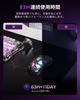 GravaStar Mercury X Wireless Gaming 1K Polling PAW3950 32000 DPI Low High 83 Hours of Continuous Illuminated RGB Gaming Magnesium Silver Mouse,