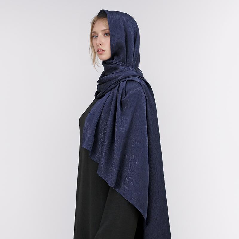 Большой размер шелковистый шарф с пятнами для женщин, простой платок, роскошный хиджаб, длинная бандана, вечернее платье, шали и накидки