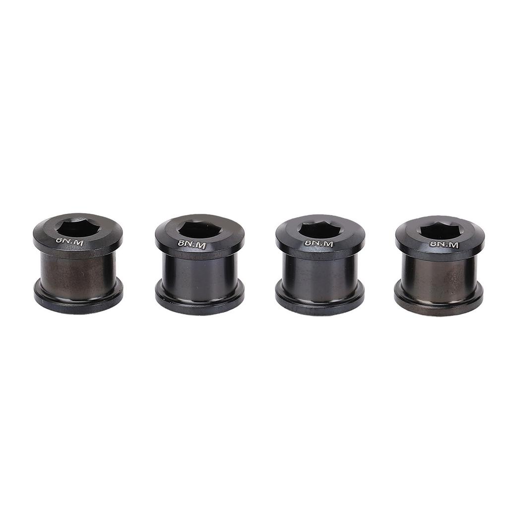 4pcs 6.5mm Mountain Cycling Chainring Bolts Alloy Chainring Bolts Single Disc Chainwheel Screw for M