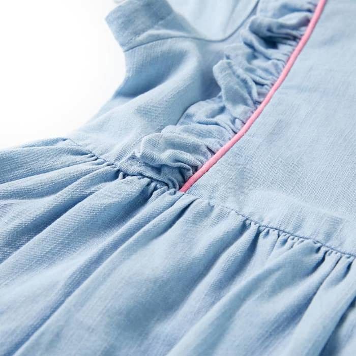 Robe pour enfants à volants bleu doux 92/104/116/128/140