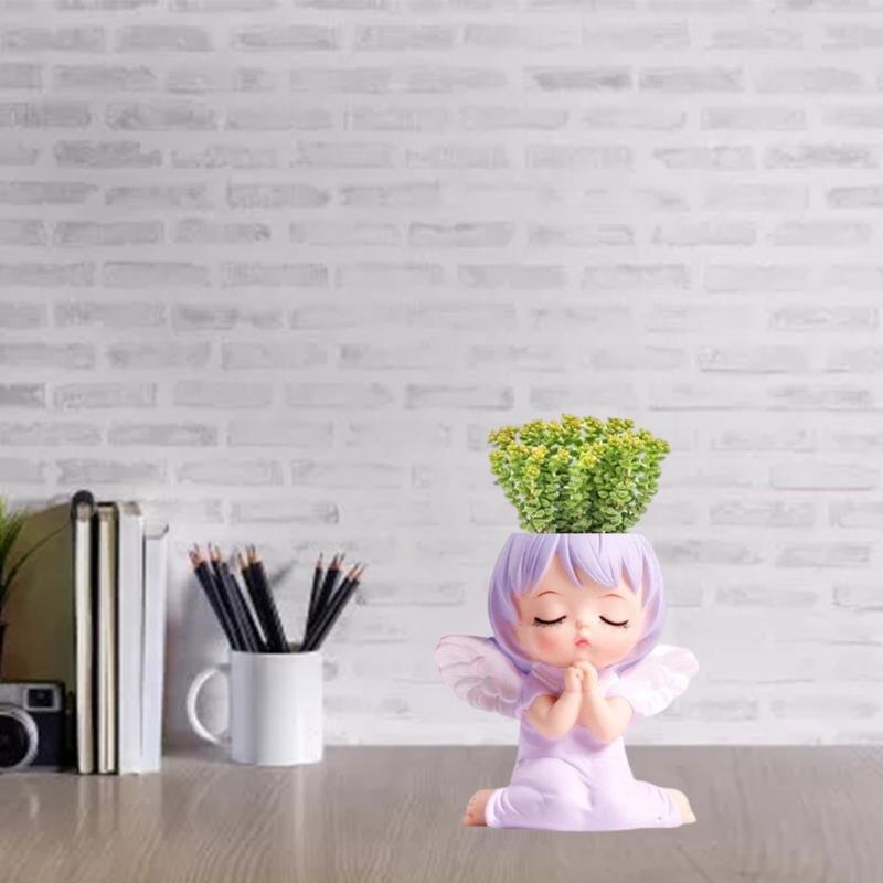 Голова ангела-силиконовая форма для цветов, бетонная форма для клещей, силиконовая форма для подсвечника, сочная форма для цветов, цементная глина