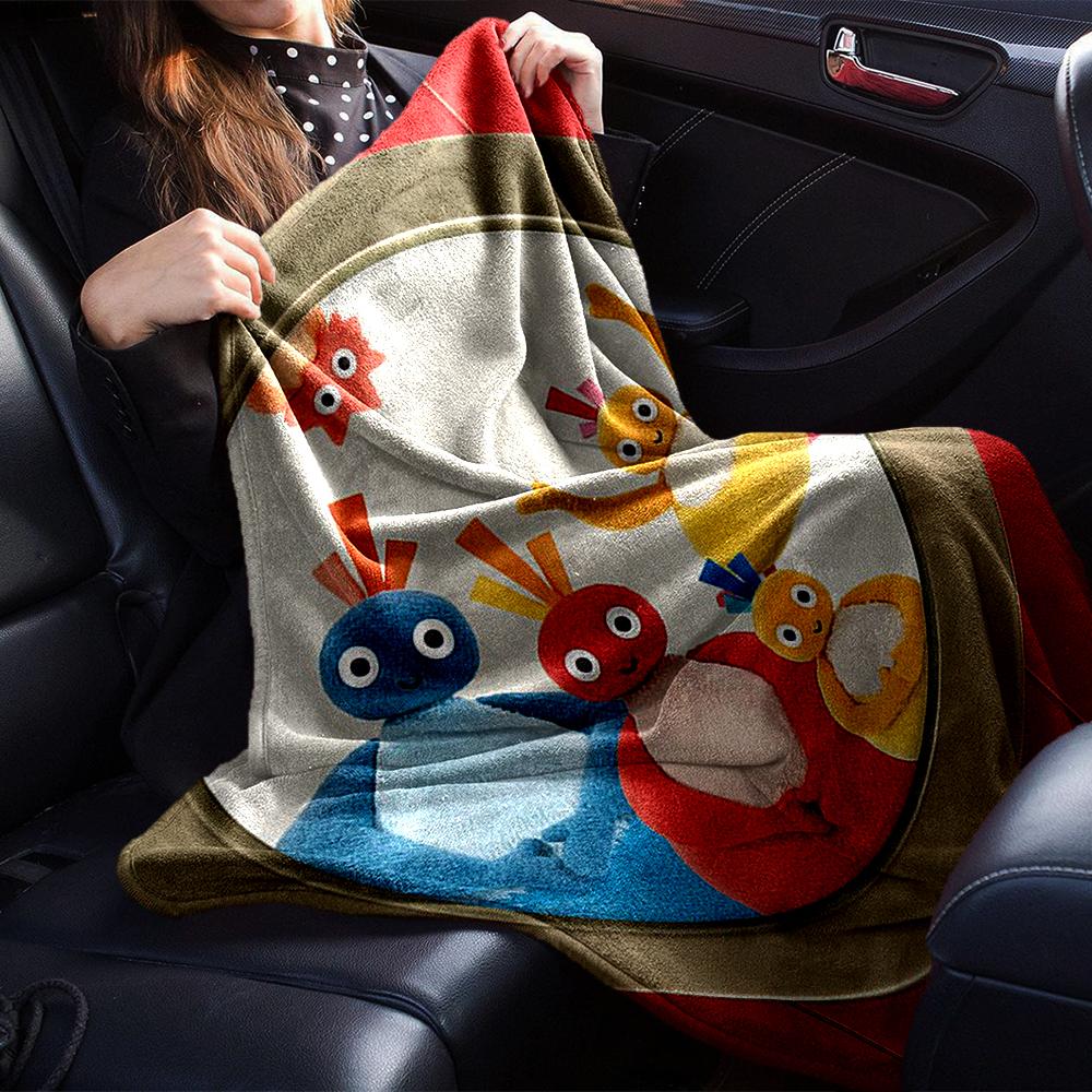 Twirlywoos Theme Printed Blanket - Perfect for Couch, Bed, Travel & Outdoor Use | Machine Washable, Cozy & Durable.