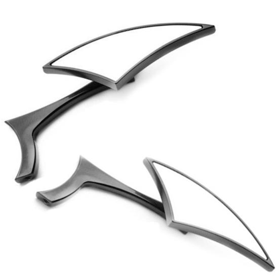2Pcs 8/10mm Universal Aluminum Alloy Motorcycle Bar End Side Rearview Mirrors