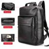 Business Computer Men's Backpack Leather Men's Backpack Top Layer Cowhide Casual Backpack Bag