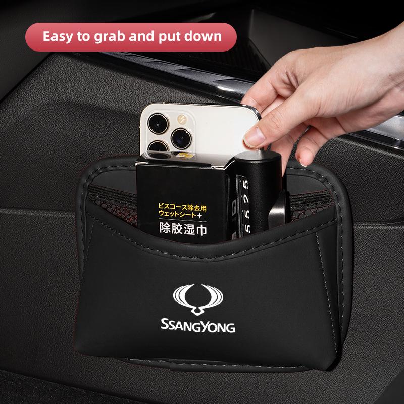 Multi-Purpose Organizer Box Sundries Storage Bag For SsangYong Korando 2015 2019 Rexton Actyon RODIUS Kyron 2007 M200 hjs1