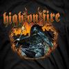 Новая Популярная Черная Футболка High on Fire Хлопок Полный Размер S-5XL Унисекс Футболка