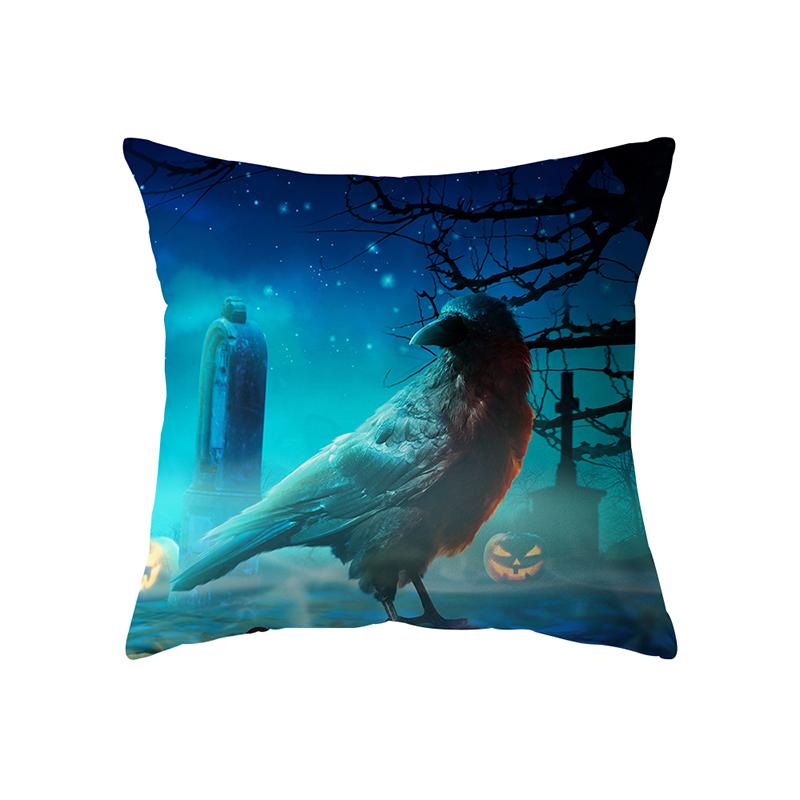 Ужас Хэллоуин Тема Ужас Тыква Волшебник Принт Шаблон Чехлы для подушек Главная Гостиная Диван Украшение Подушка Наволочка