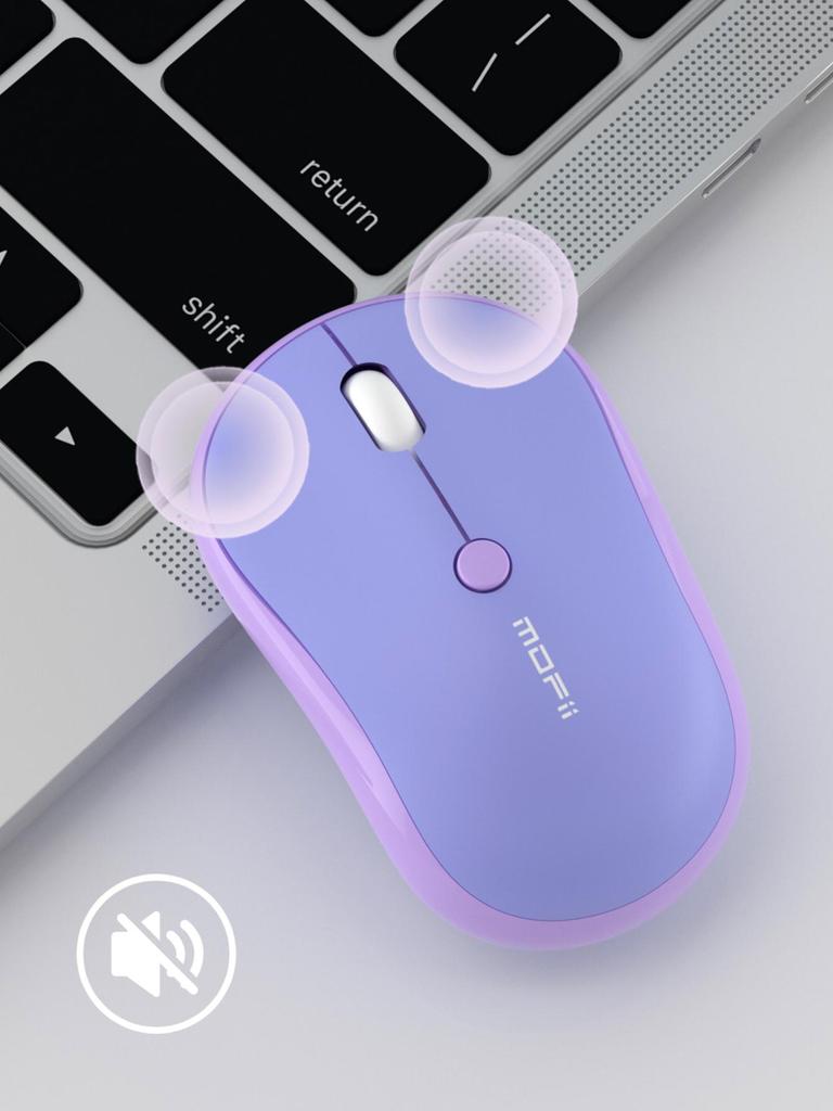 Mofii Беспроводная бесшумная мышь 2.4G, обеспечивающая комфортное использование как левой, так и правой рукой