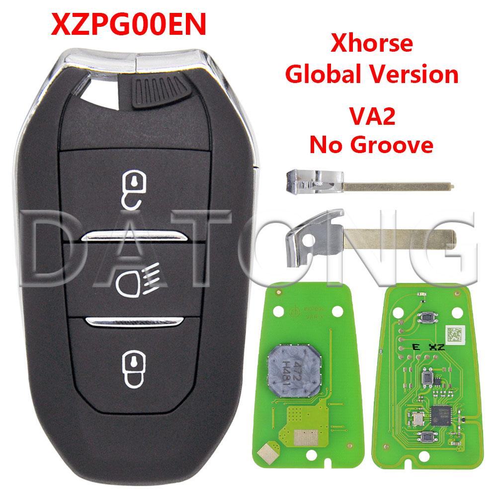 Datong Xhorse VVDI XZPG00EN Глобальная Версия Запасной Брелок для Автомобиля Заготовка Ключа Поддержка Чипов ID46 4A Для Peugeot Citroen DS