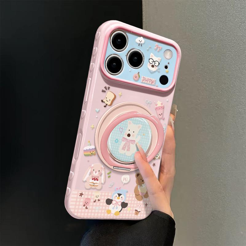 Клетчатый держатель West Heights подходит для чехла для мобильного телефона Apple 11promax iphone11 милый мультяшный 11 большое окно