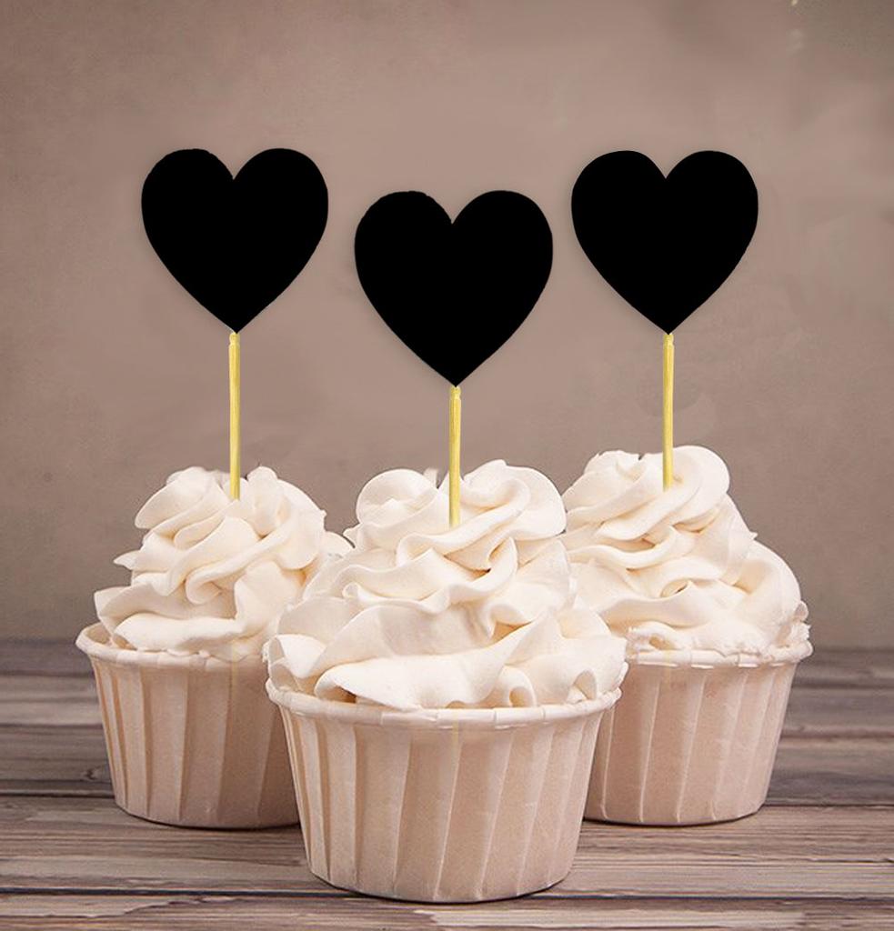 Darling Souvenir Wedding Cupcake Toppers Party Dessert Decorations - Pack Of