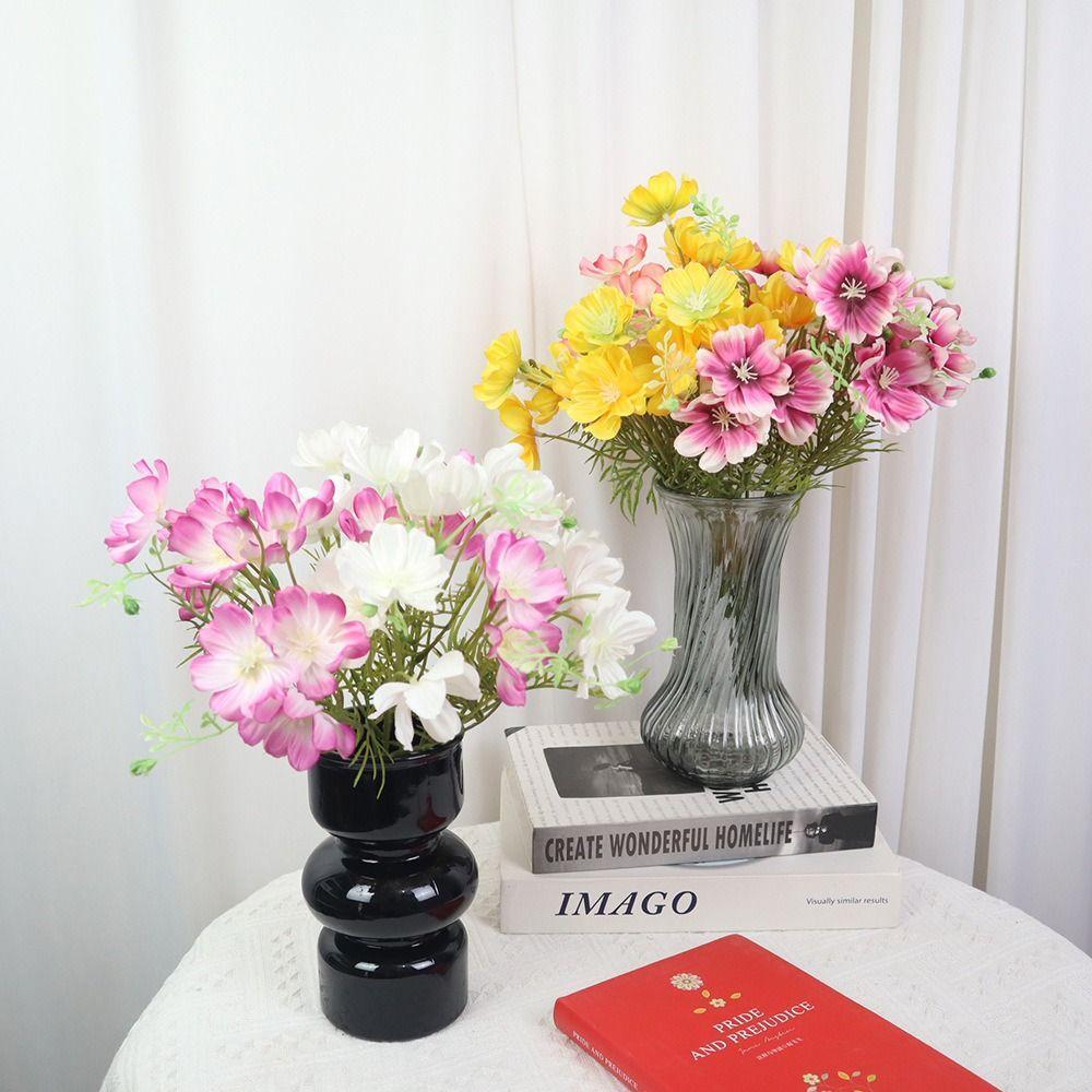 New Silk Cloth Fake Flower DIY Floral Materials Soft Flower Bouquet Realistic Chrysanthemum Valentine's Day Gift