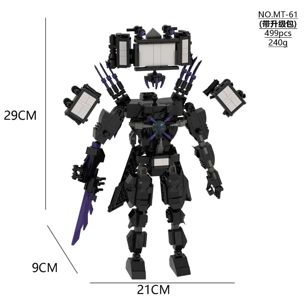 Skibidi Toilet Building Block Horror Game Speakerman Bosses Camara Titan TV Man Cartoon Doll Model Kids Halloween Birthday Gift