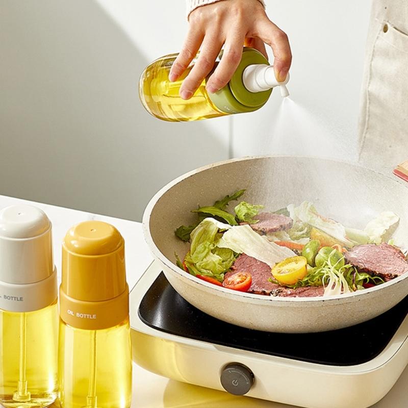 Refillable Kitchen Oil Sprayer Bottle Leakproof  Oil Atomizer Dispenser For Baking Grilling And Air Fryers Use