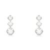 ESTELLE [Official] Women's Earrings, 10K White Gold with Cubic Zirconia, 0222-9386-0019-0000