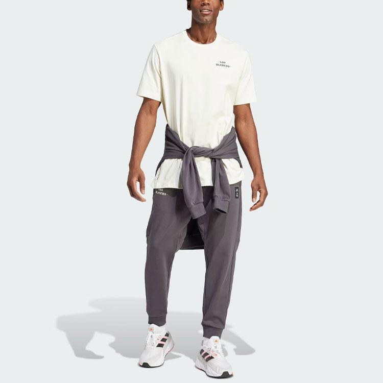 Adidas Мужская футболка Real Madrid Culture Story с буквенным принтом Off-White IU2074