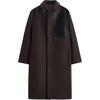 X Studio Nicholson Collaboration Simple Comfortable Versatile Long Sleeve Coat Men Coats Burgundy 2521502-753