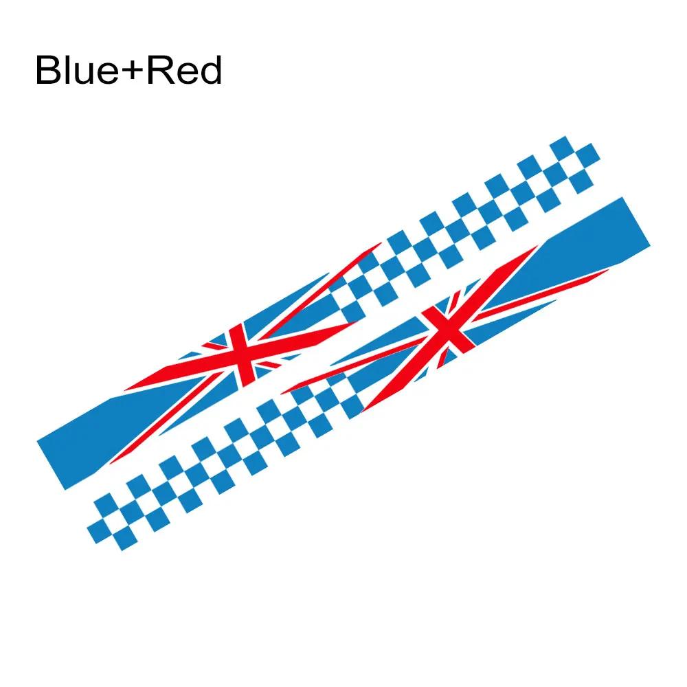 Наклейка на боковую дверь автомобиля Union Jack, гоночные полосы, виниловая декаль, аксессуары для тюнинга для MINI Cooper S One JCW F55 F56 F60 R55 R56 R60