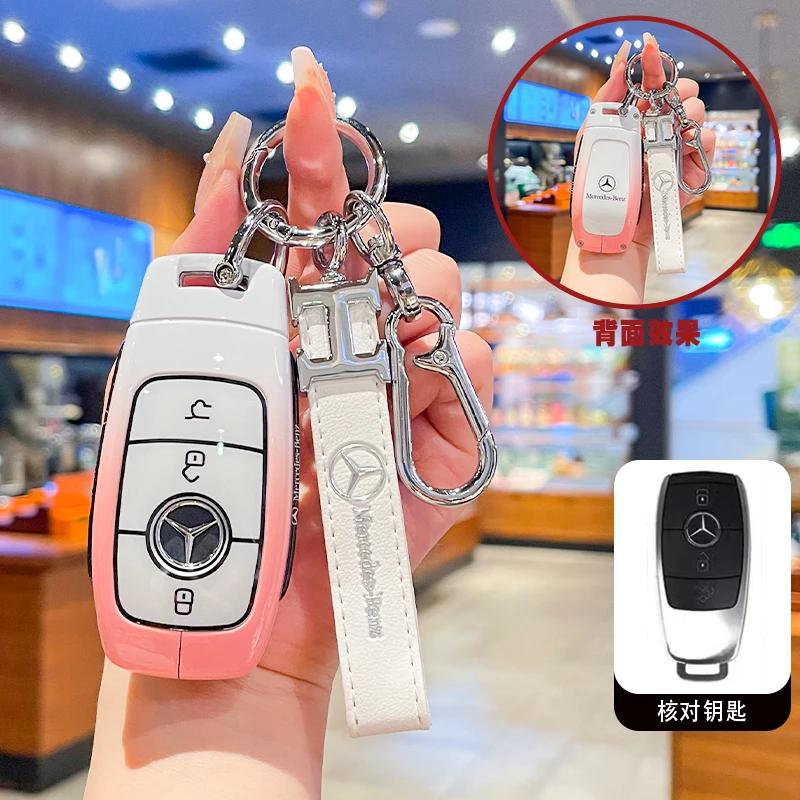 TGM3 Car Key Case Cover Shell Fob for Mercedes Benz Cla250 Mercedes Benz GLS53 2019 GLS450 Maybach GLS600 2021 AMG C63S GLE 450 2020