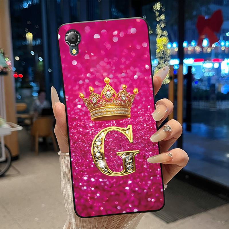 Cute New Design Crown Letter Shockproof Soft Phone Case For Asus ZenFone Live (L1) ZA550KL Bumper Silicone Black Case Cover