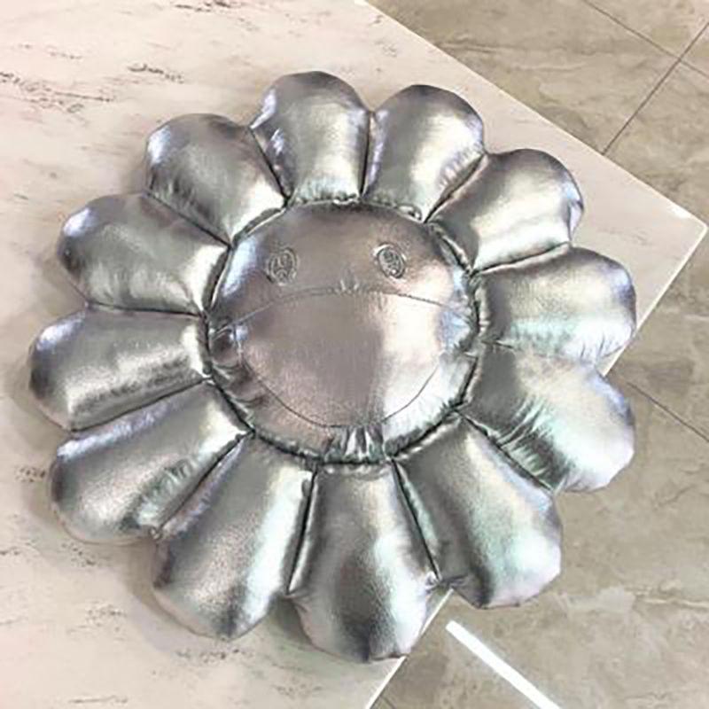 Яркая и красочная 40-сантиметровая плюшевая подушка в виде радужного цветка Такаси Мураками для детей