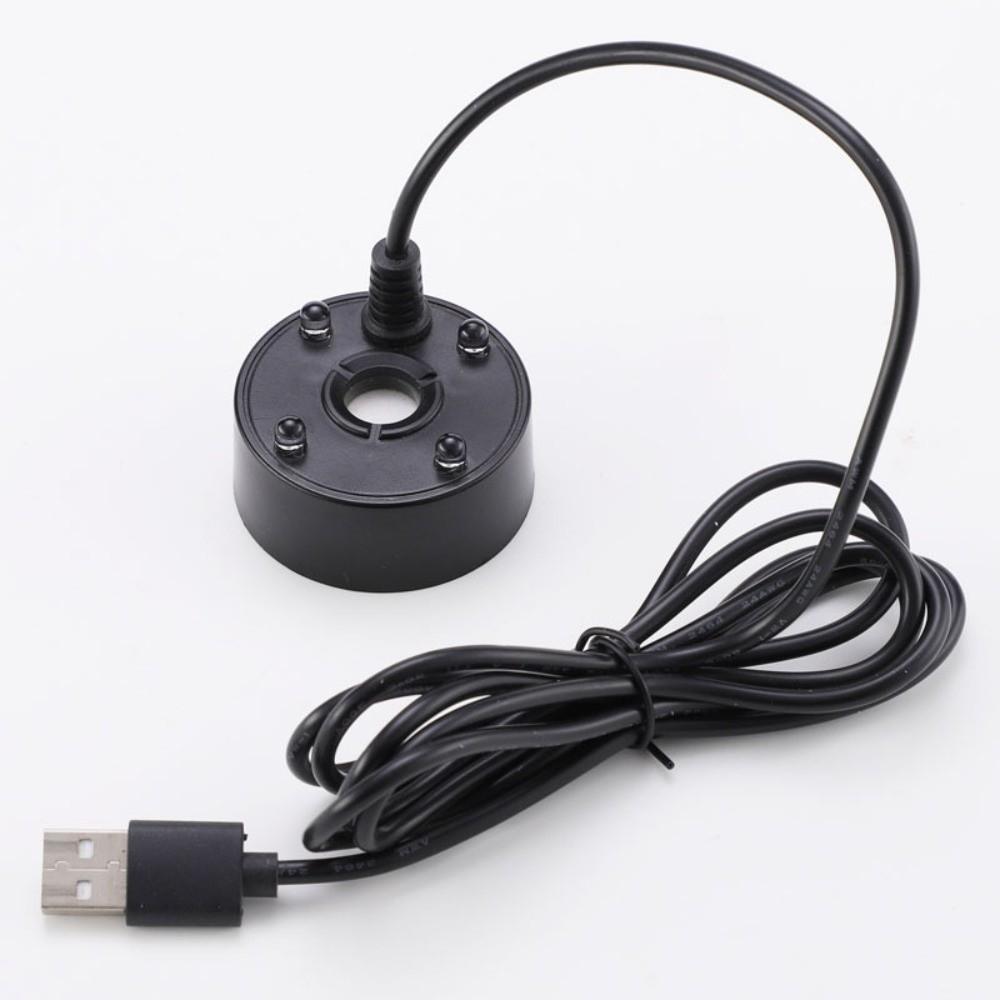 Новый USB-генератор тумана 5 В, разноцветная подсветка, 4 светодиода, распылитель, генератор пузырей, распылительные головки, головка распылителя, аквариум