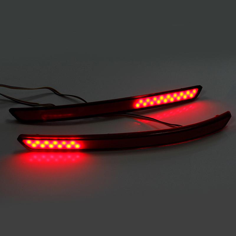 LED Car Rear Bumper Reflectors Light For VW Volkswagen Tiguan L SUV 2017-2020 Turn Signal Lamp Taillight Parking Warning Lights