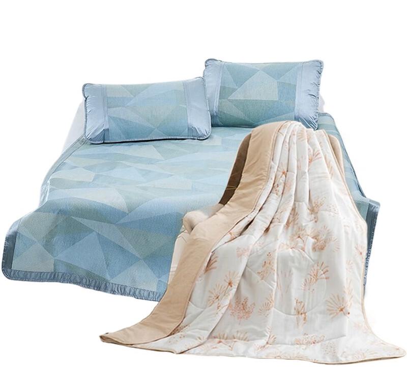 LUOLAI Anti-Mite & Antibacterial Summer Quilt Set
