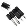 4PCS 3.5mm To 6.35mm Stereo Headphone Adaptor Connector Converter 6.3mm 1/4 Inch