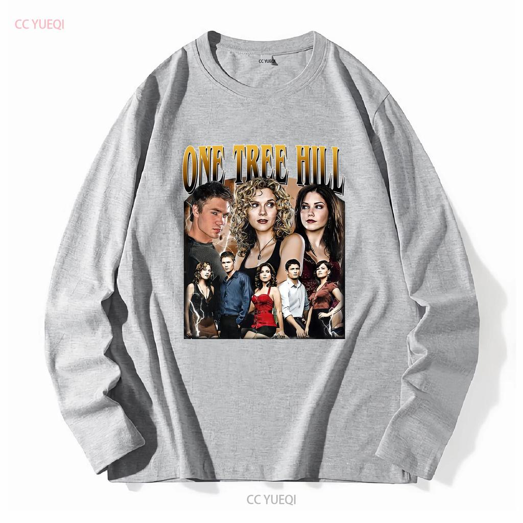 Ограниченная серия Винтажная футболка One Tree Hill для женщин и мужчин с длинным или коротким рукавом, винтажная, стиранная, дышащая, удобная, универсальная