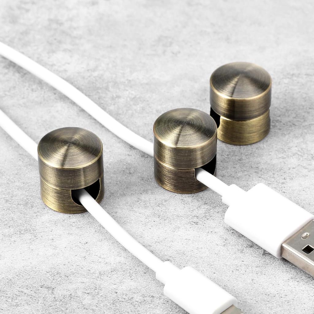 3 Sets Swag Hook for Chandelier Ceiling Lights Cable, Anchors Desk Adhesive Phone Charger Holders for Cords Cord Management Clips Adjustable Wire