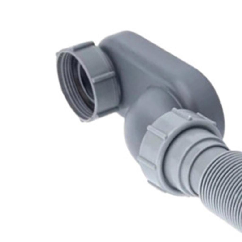 Flexible Bathtub Drain Pipe Easy Installation Trap Space Saving ABS Drain Pipe Bathroom Drain Replacement Simple To Use