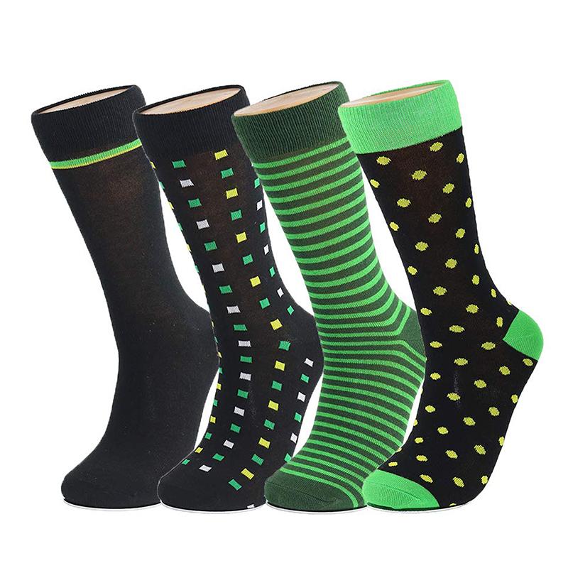 10 пар мужских носков из хлопка, деловые, новые, модные, забавные, с принтом животных, мультфильм, средние носки, мужские повседневные платья, одежда