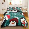 Penguin Duvet Cover Antarctic Animals Duvet Cover For Boys Girls Cartoon Style Twin Size Winter King Polyester Qulit Cover
