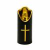 Christian Cross LED Flameless Candles Realistic Flame Fake Candle Electronic Candles  Catholic