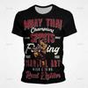 Muay Thai Gym Graphic T Shirt For Men 3D Thai Boxing Sports Printed Tees Kids Cool Streetwear Short Sleeves Quick Dry Tops