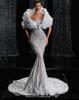 Europe and the United States popular sexy tube top slim hip wrap sequins long party dinner evening dress