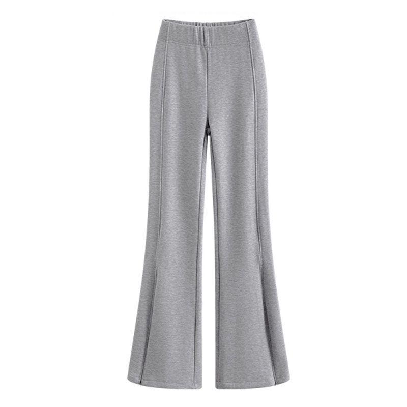 Женские утягивающие брюки для йоги с высокой посадкой и микроклешем, на флисовой подкладке, на молнии - Осенне-зимний тренд