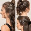 Y2K Серебряные звездные заколки для волос для девочек Металлические звездные головные уборы Милые защелки-невидимки Панк-заколки для волос Аксессуары