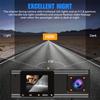 3 Camera Dash Cam 1080P Front And Inside And Rear, Vehicle Black Box Driver Recorder For Taxi CAR DVR 720P Rear Camera