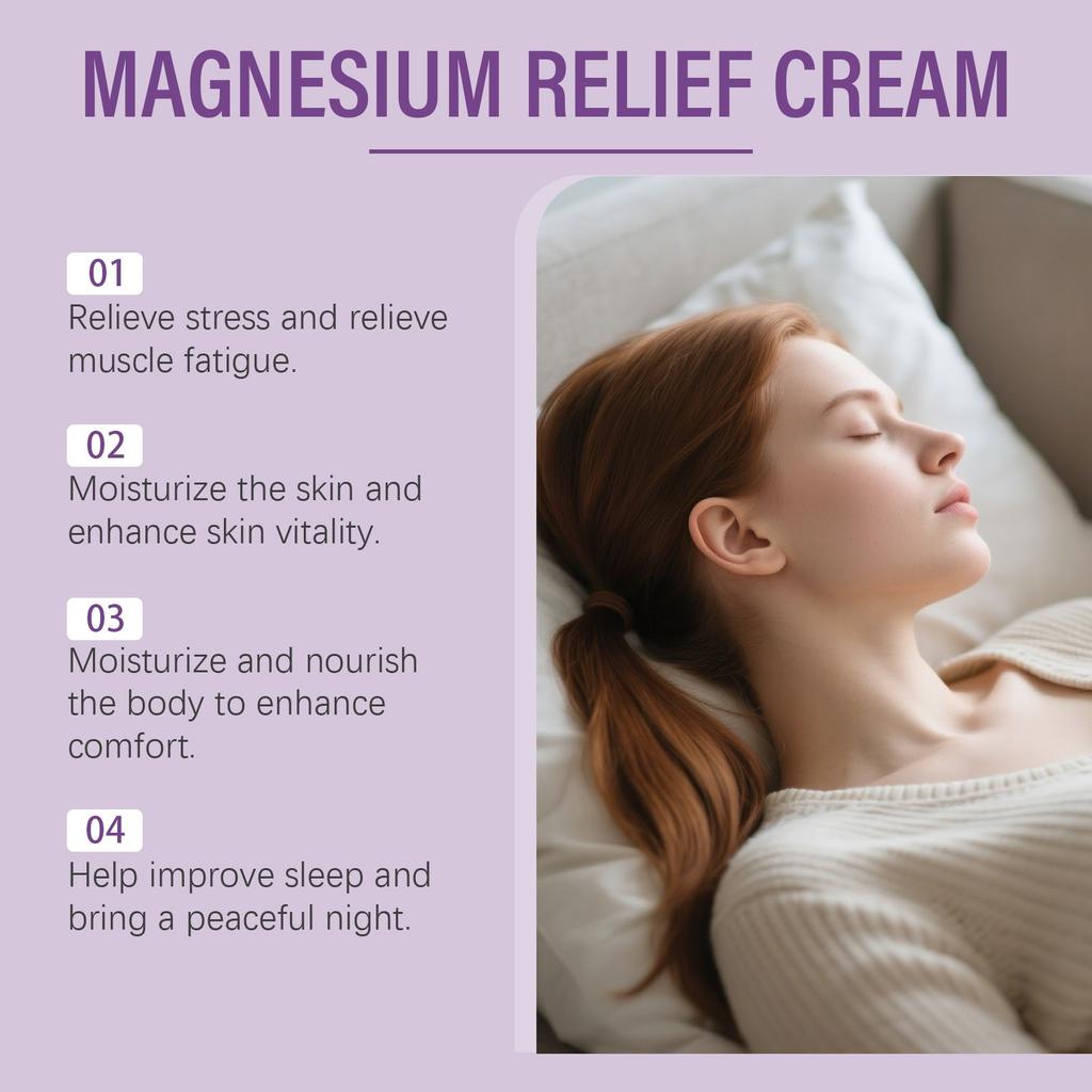Lavender Magnesium Milk, For Sleep, Muscle Pain, Leg Cramps, Magnesium Cream