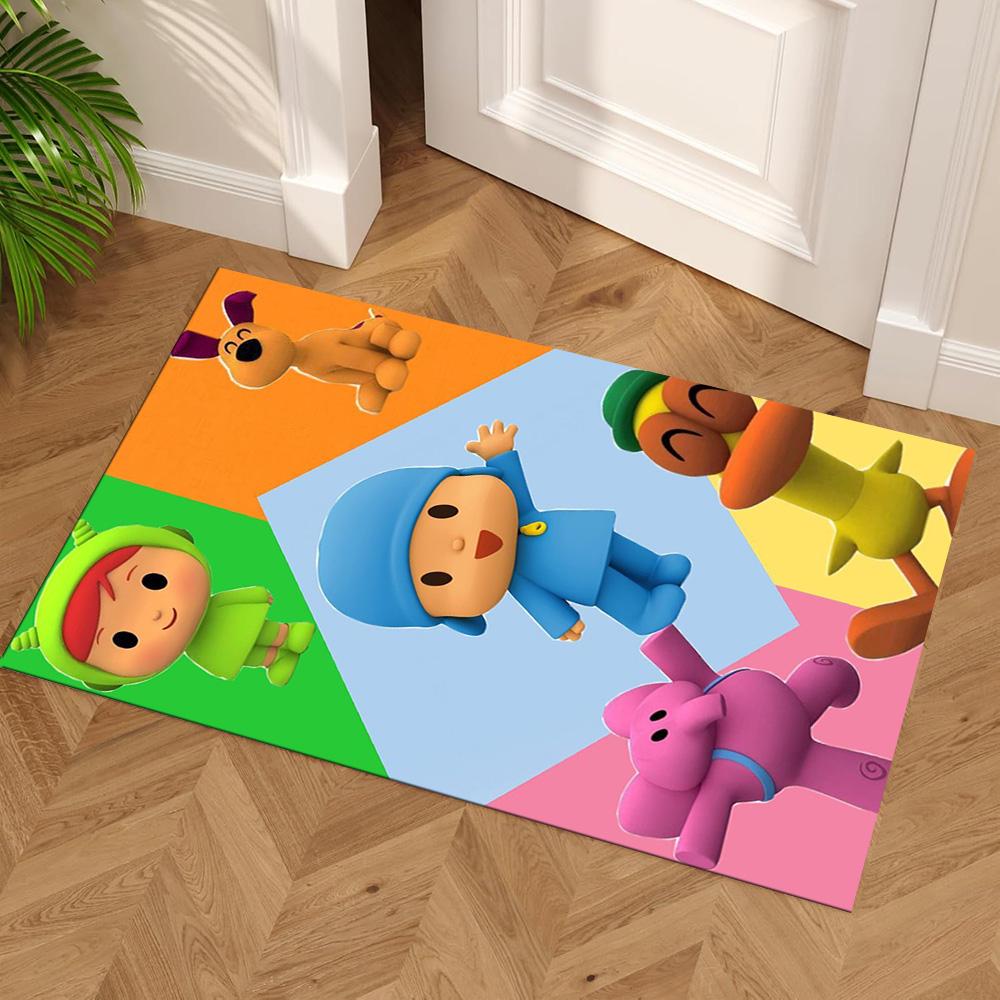Pocoyo Carpet Suitable for Dormitory Living Rooms Game Room Hallway Anti-slip Rug Decorate Offices Perfect Gift for Friends & Family