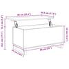 White Coffee Table 90 x 44.5 x 45 cm Engineered Wood