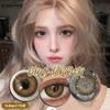 Eyeshare 1 пара серых зрачков для глаз, корейские коричневые контактные линзы, натуральные мягкие линзы, ежегодное использование, косметика
